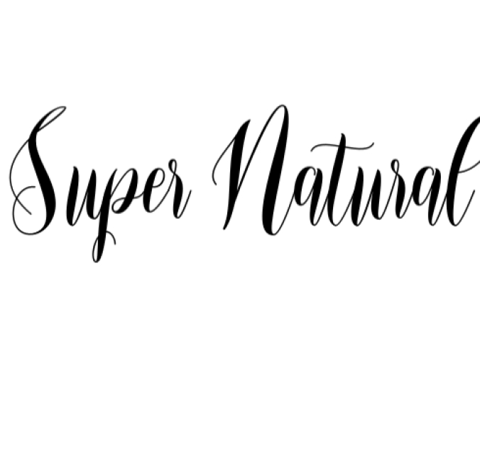 Super Natural Duo Font Preview