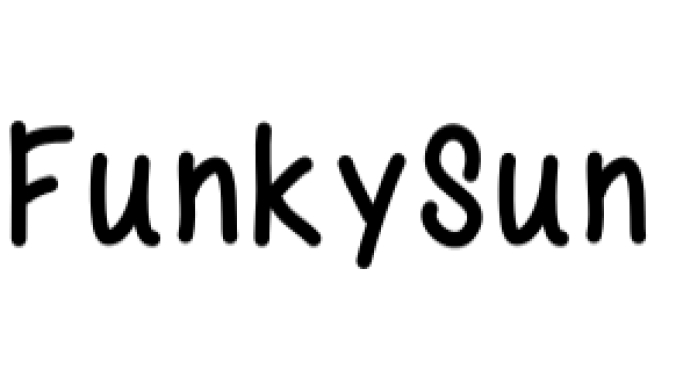 Funky Sun Font Preview