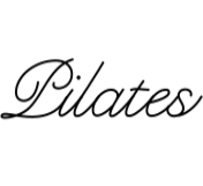 Pilates Font Preview