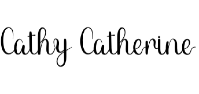 Cathy Catherine Font Preview
