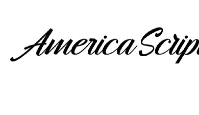 America Script Font Preview