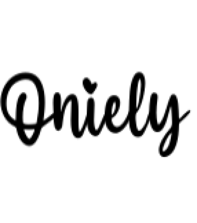 Oniely Font Preview