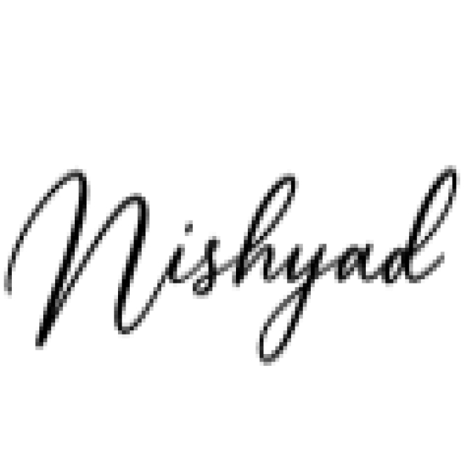 Nishyad Script Font Preview