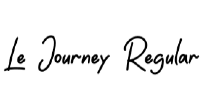 Le Journey Font Preview
