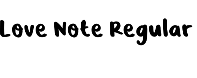 Love Note Font Preview