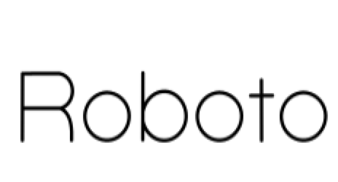 Roboto Font Preview