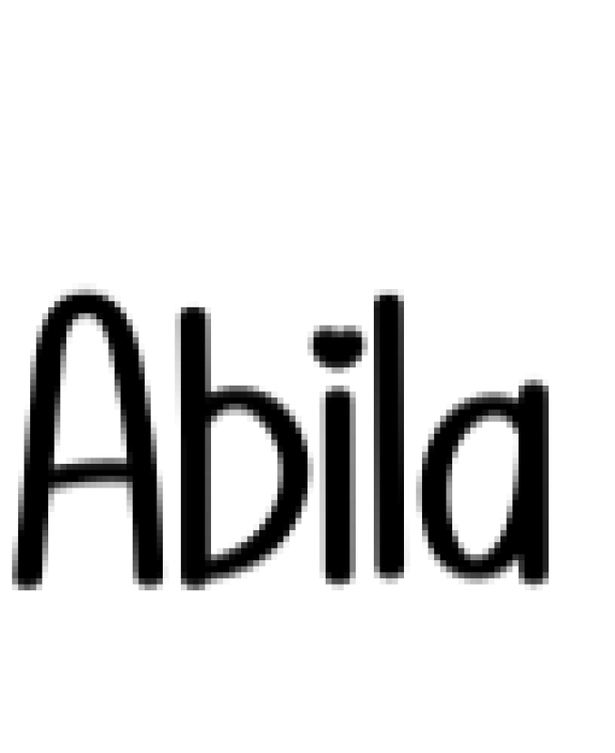 Abila Font Preview
