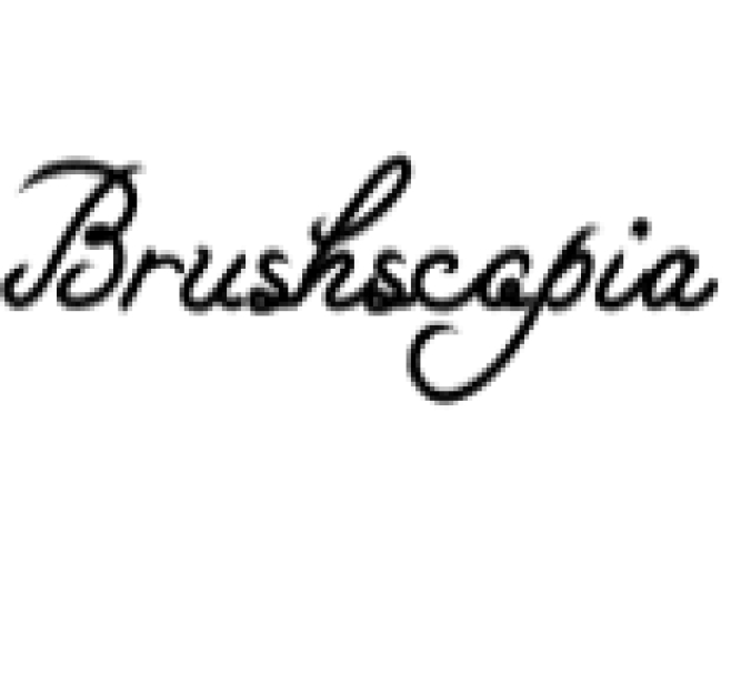 Brushscopia Font Preview