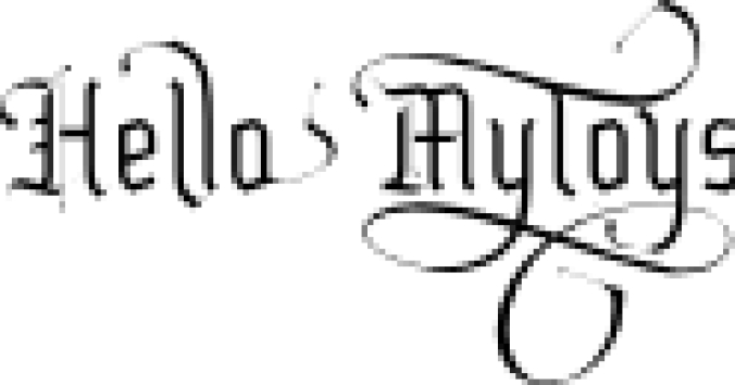 Hello Mytoys Font Preview