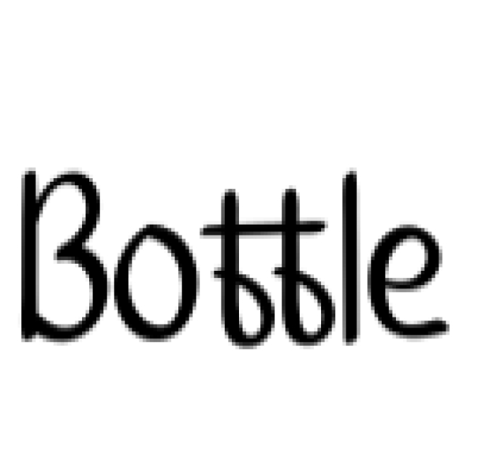 Bottle Font Preview