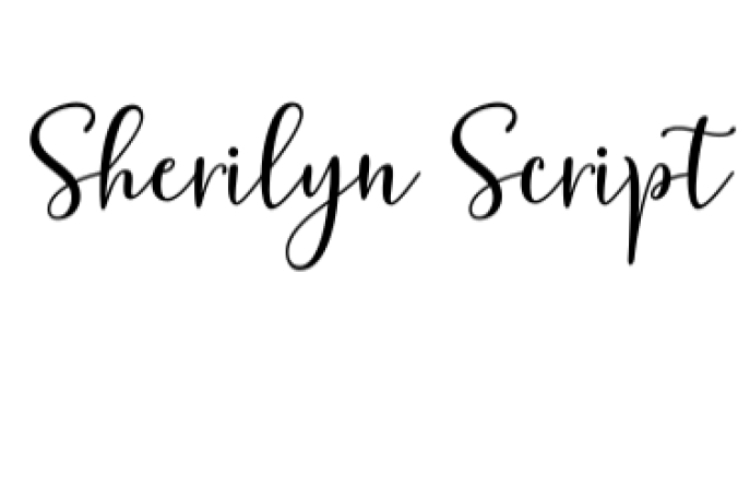 Sherilyn Script Font Preview