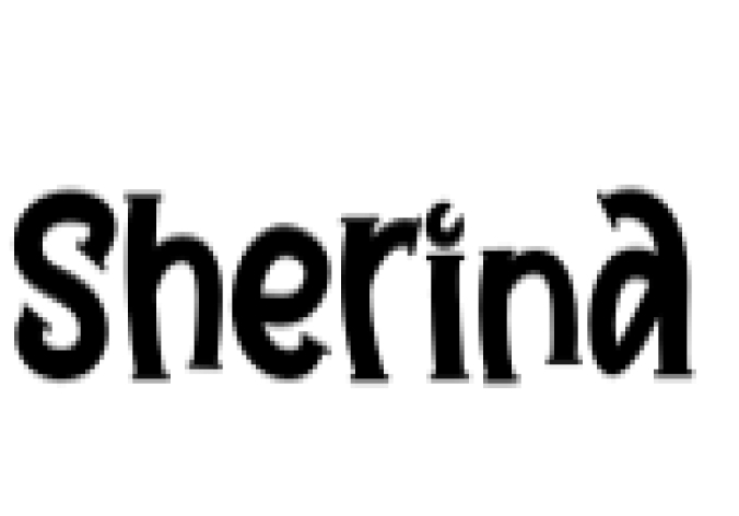 Sherina Font Preview