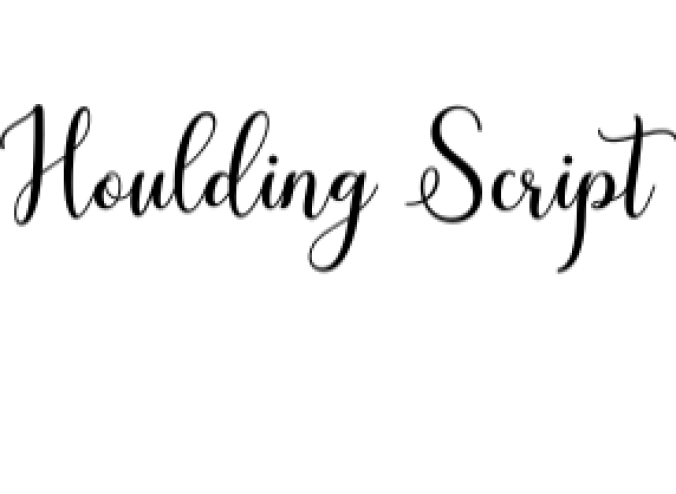 Houlding Script Font Preview