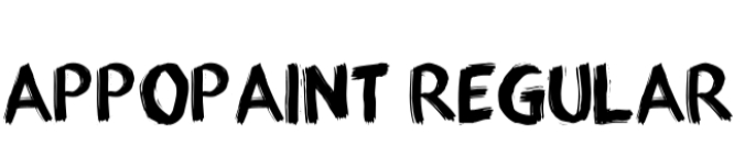 Appo Paint Font Preview