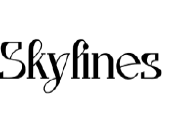 Skylines Font Preview