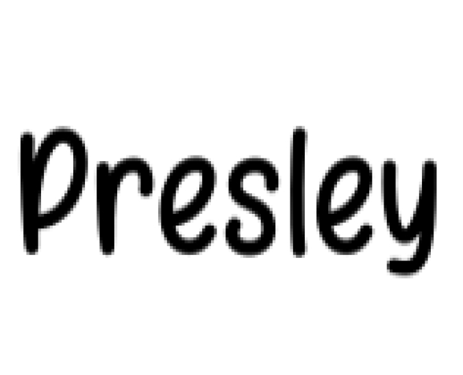 Presley Font Preview