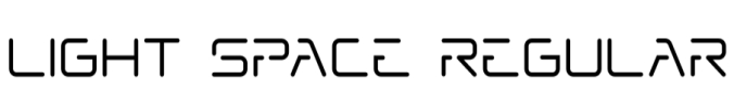 LIGHT SPACE Font Preview