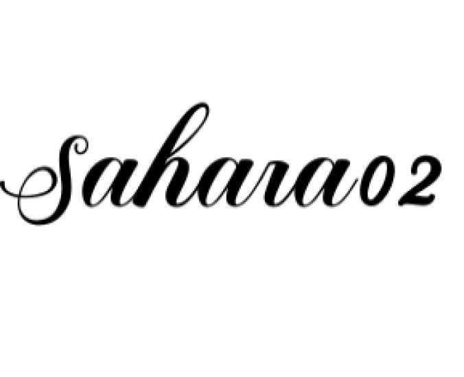 Sahara Font Preview