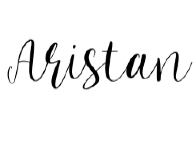 Aristan Font Preview