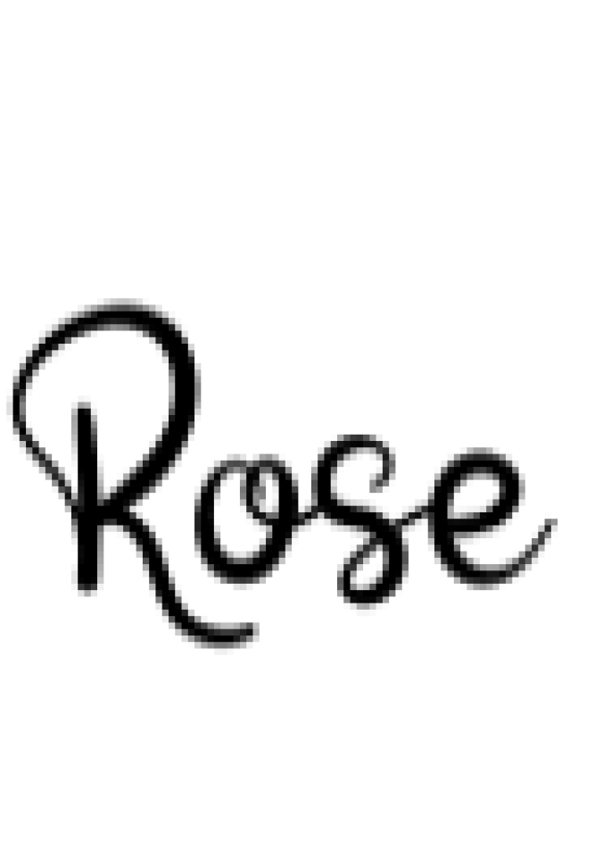 Rose Font Preview