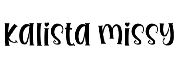 Kalista Missy Font Preview