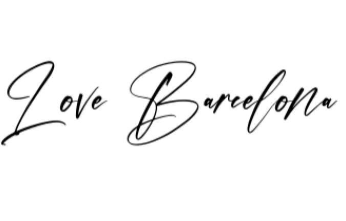 Love Barcelona Font Preview