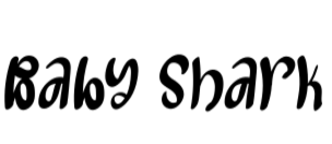 Baby Shark Font Preview
