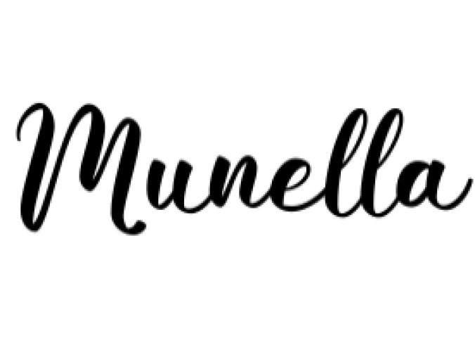 Munella Font Preview