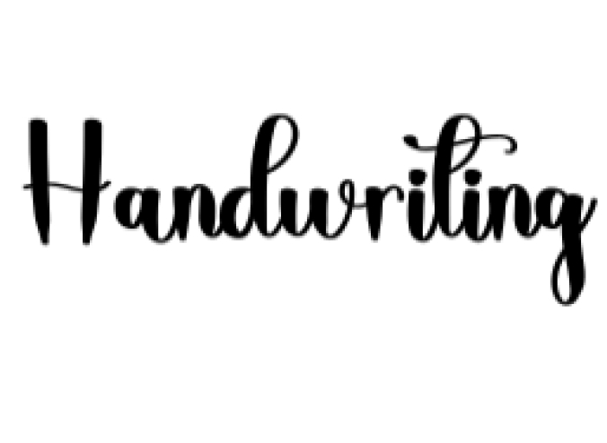 Handwriting Font Preview
