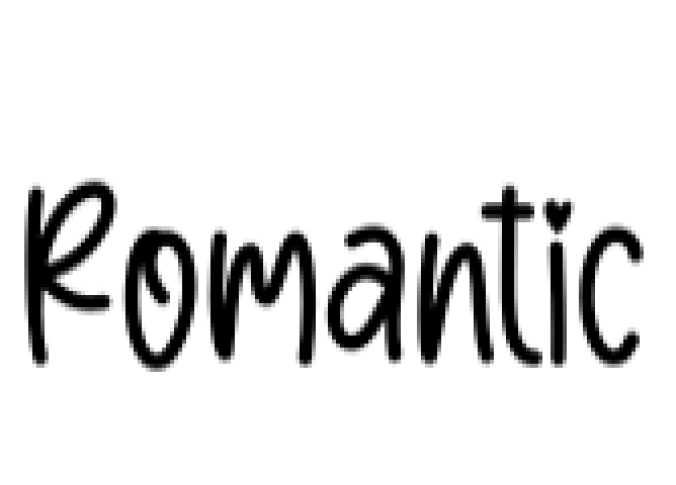 Romantic Font Preview
