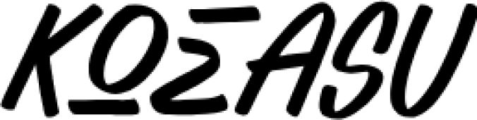 KOEASU Font Preview