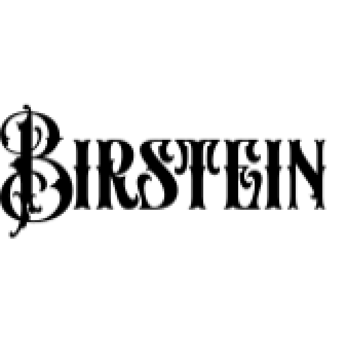 Birstein Font Preview