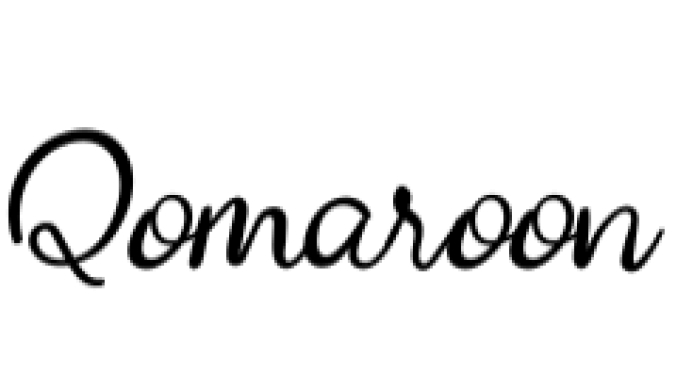 Qomaroon Font Preview