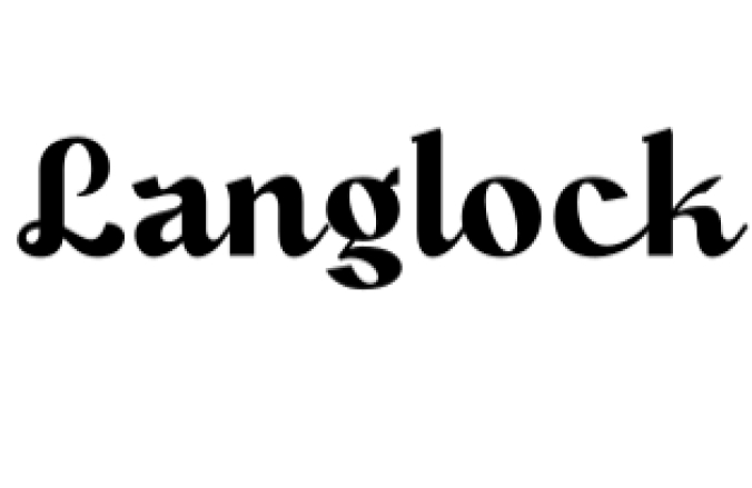 Langlock Font Preview