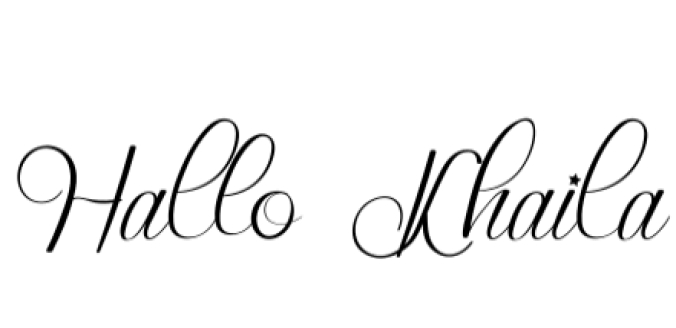 Hallo Khaila Font Preview