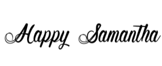 Happy Samantha Font Preview
