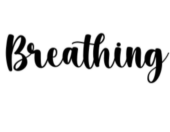 Breathing Font Preview