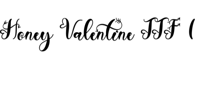 Honey Valentine Font Preview