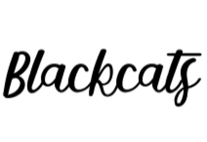 Blackcats Font Preview