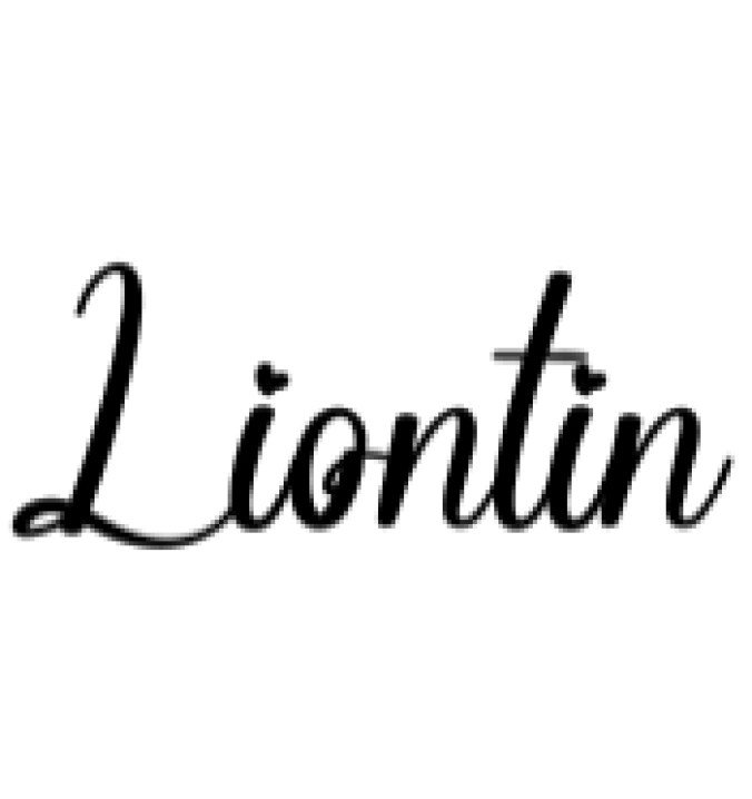 Liontin Font Preview