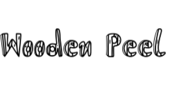 Wooden Peel Font Preview