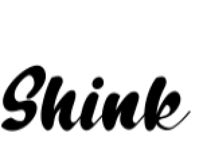 Shink Font Preview