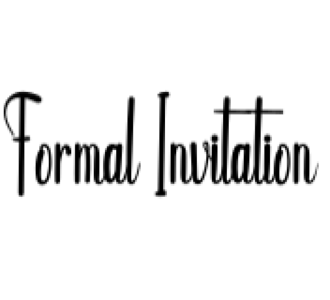Formal Invitation Font Preview
