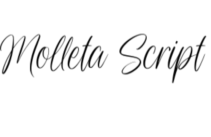 Molleta Script Font Preview