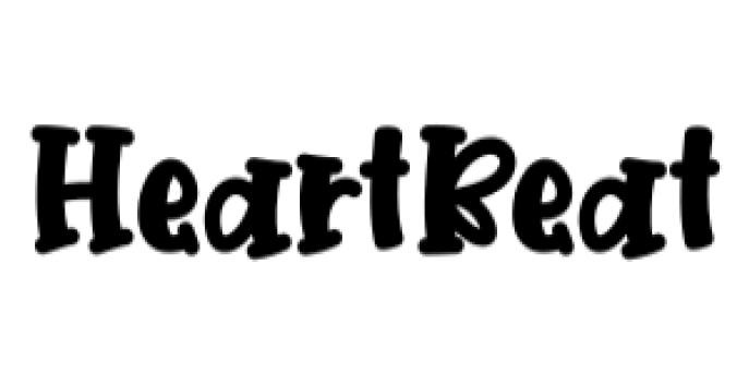 Heart Beat Font Preview