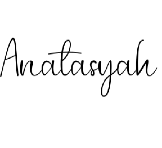 Anatasyah Font Preview