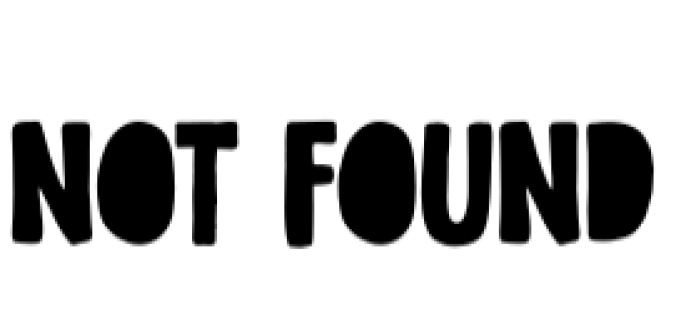 Not Found Font Preview