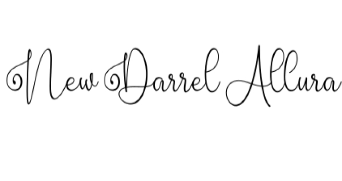 New Darrel Allura Font Preview