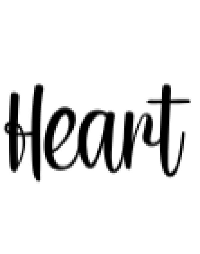 Heart Font Preview
