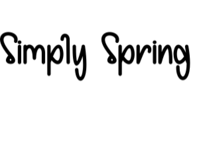 Simply Spring Font Preview